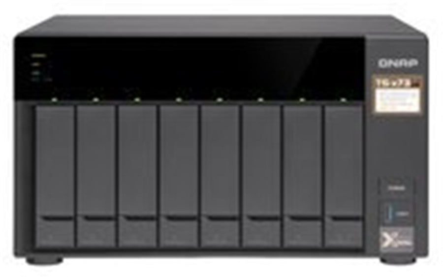 QNAP TS-873AU-RP-4GB Ram 8 HDD Yuvalı Siyah Rack Nas Çoklu Depolama Ünitesi