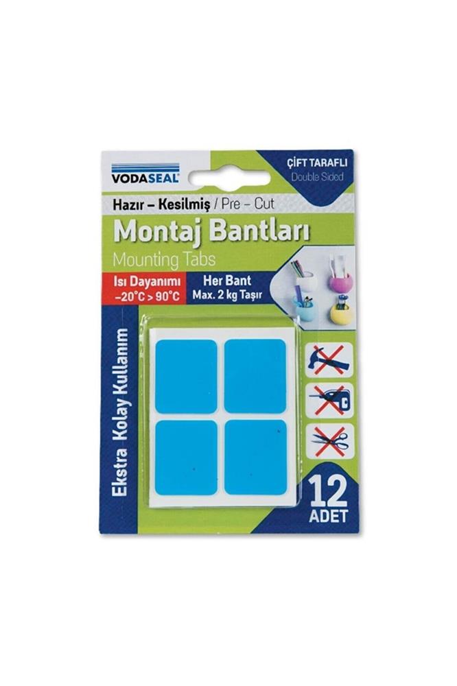 Vodaseal Montoj Bantı Hazır Kesilmiş 12li Mavi-Beyaz ( Her Band 2Kg Taşır)