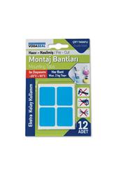 Vodaseal Montoj Bantı Hazır Kesilmiş 12li Mavi-Beyaz ( Her Band 2Kg Taşır)