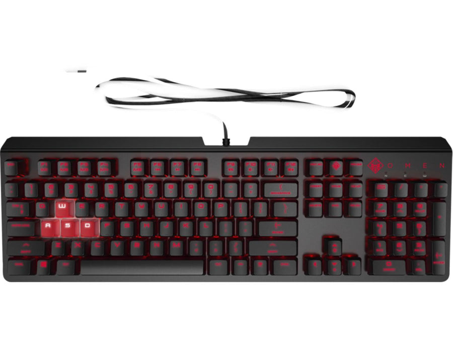 HP 6YW76AA Omen Encoder LED Kablolu Mekanik Oyuncu Klavyesi RGB (Cherry MX Red)