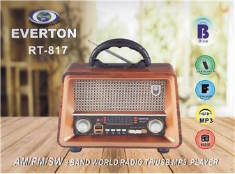 Everton Rt-817 Bluetooth Fm-Usb-Tf-Aux Şarjlı Nostaljik Radyo