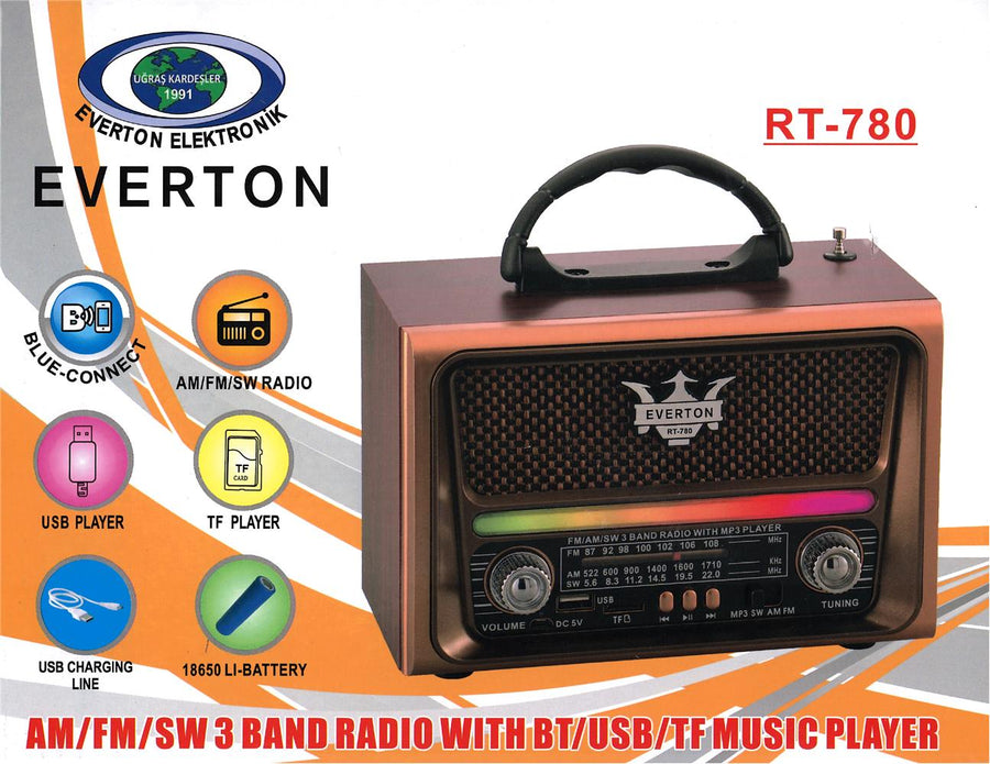 Everton RT-780 Bluetooth-USB-SD-FM Nostaljik Radyo