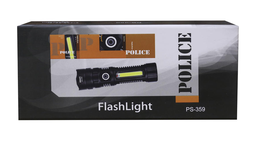 Polıce PS-359 Zoom, Magnet Ve Yan Aydınlatmalı Özellikli Şarjlı El Feneri