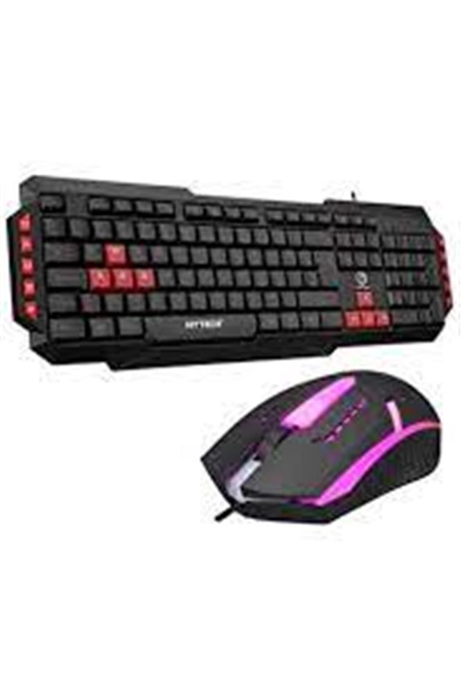 Hytech HYK-46 COMBO Siyah USB Kırmızı Tuşlu Q Gaming Oyuncu Klavye +mouse set