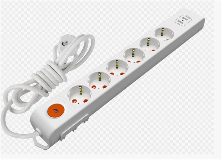 Mutlusan Rı-Tech 6lı 5mt Anahtarlı 2Usb Topraklı Grup Priz (001 175 650002 05 00)