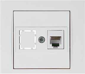 Mutlusan Rita Telefon Prizi 1XRJ12 Beyaz Bilisterli (2220 125 0101B)