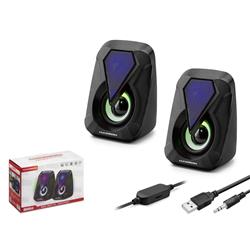 Hadron HD6054 Bilgisayar Speaker 1.1 LEDLİ SİYAH