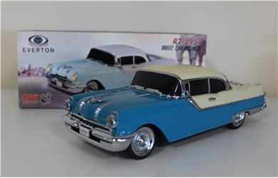 EVERTON RT-1954 Turkuaz Arabalı Bluetooth Fm-Usb-Tf-Aux Şarjlı Nostaljik Radyo