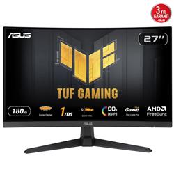 Asus 27" Tuf Gaming VG27VQ3B 1ms 180Hz FreeSync Adaptive Sync Curved VA FHD Gaming (Oyuncu) Monitör