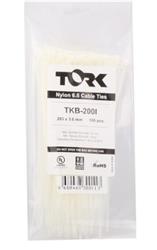 Tork TRK-300-3,5mm Beyaz 100lü Kablo Bağı