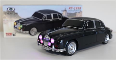 EVERTON RT-1958 Siyah Arabalı Bluetooth Fm-Usb-Tf-Aux Şarjlı Nostaljik Radyo