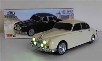 EVERTON RT-1958 Bej Arabalı Bluetooth Fm-Usb-Tf-Aux Şarjlı Nostaljik Radyo