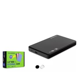 HADRON HDX1757 HDD KUTU USB2.0 PLASTİK SATA 2.5" SİYAH - BEYAZ