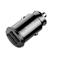 BASEUS CCALL-ML01 Grain Araç İçi Şarj Cihazı Siyah (2-USB 5V 3,1AMPER)