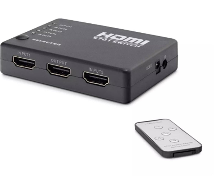 Hadron Hdx1272 5 Port Hdmi Switch 5Giriş 1Çıkış Kumandalı