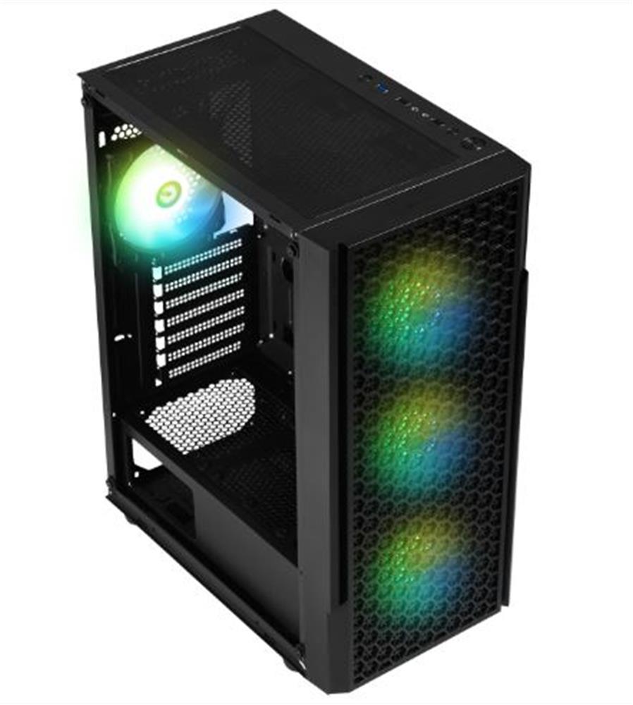BitFenix PROTON 4-120mm FRGB Fan 600W 80 Plus Siyah 1-Usb3.0 2-Usb2.0 Tempered Glass Oyuncu Kasası
