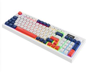 Everest KB-85 SILENT PRO Kablosuz Beyaz-Mavi-Kırmızı SESSİZ RGB Wireless 2.4Ghz Q Oyuncu Klavyesi