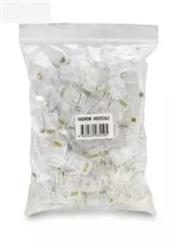 Hadron Hdx5062 Cat5 Konnektör Ez Rj45 Delikli 100Lü Paket Şeffaf