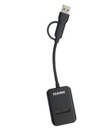 Dark USB-A + USB-C 10- M Key M.2 NVMe SSD Taşınabilir Disk Yerleştirme Adaptörü DK-AC-DSEM3