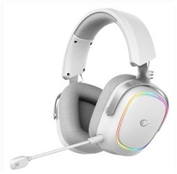 Rampage RETSU Beyaz-Gri Kablosuz 2.4G+ Bluetooth Kumaş Deri Earpad Mikrofonlu Oyuncu Kulaklığı