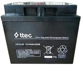 Ttec 12V 40AH Bakımsız Kuru Akü