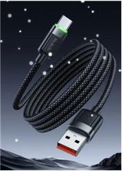 MCDODO CA-5650 USB-A TO USB-C 6A SİYAH SARILABİLİR MANYETİK 1.2M KABLO