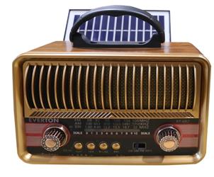 Everton RT-682 Solarlı,Şarjlı Nostaljik Radyo (Bluetooth-USB-SD-FM )
