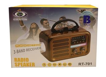 Everton RT-701 Fenerli ,Şarjlı Nostaljik Radyo ( Bluetooth-USB-SD-FM )
