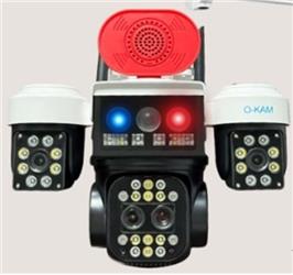 OKam O-Kam 8095 3 Lens Sirenli Çakarlı Wifi Solar Kamera