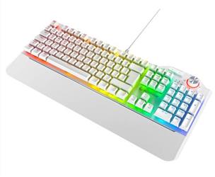 Rampage Hydra R6 Full Color RGB LED Beyaz Gaming Pro Red Switch Q Aluminyum Kaplama Mekanik Klavye