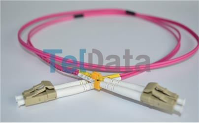 TELDATA TLD-LCLCOM41 LC-UPC-LC-UPC MM DX OM4 1 METRE FIBER OPTIK PATCHCORD