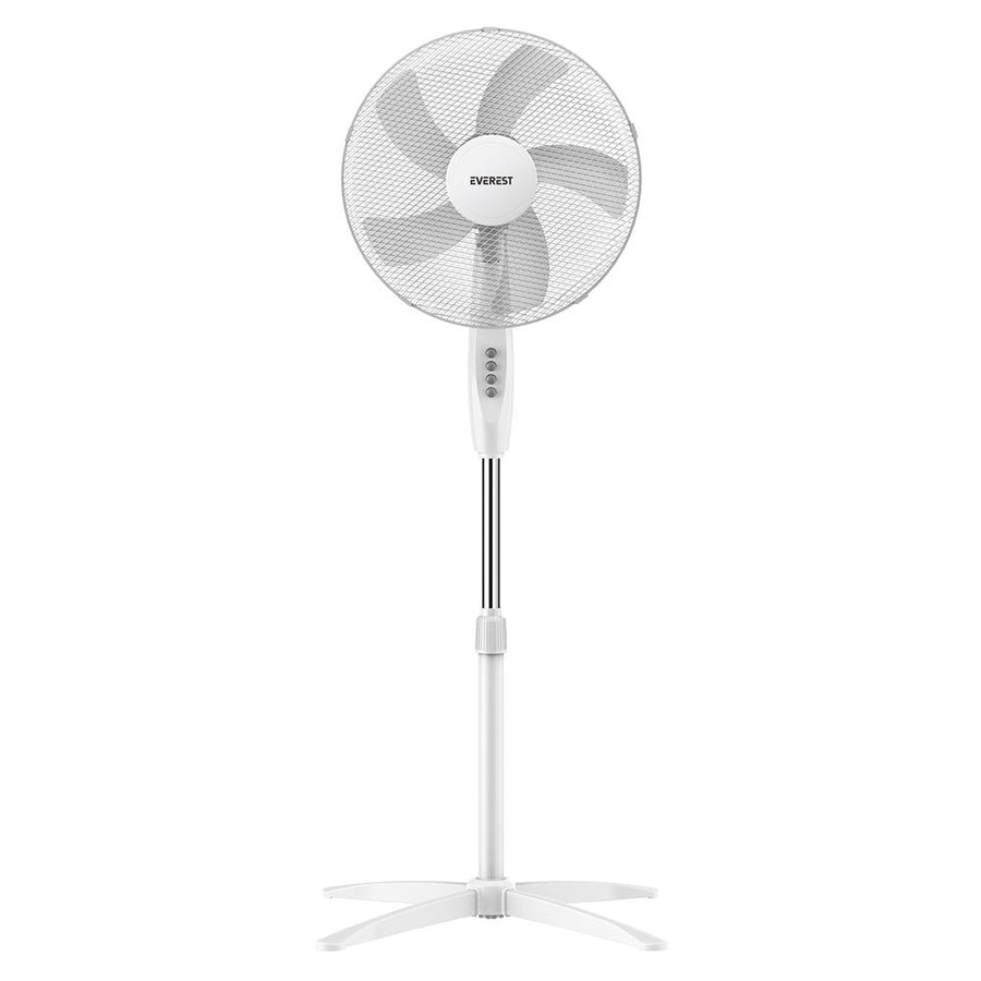 Everest FAN10 Valora Air Beyaz-Gri 16 Maks 45W 3 Kademe 1200RPM Yıldız Ayak 5 Bıçaklı Vantilatör