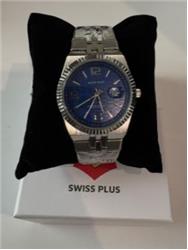 Swiss Plus Man Watch Premium Seri Model-1 ST3442AGS Blue-Silver