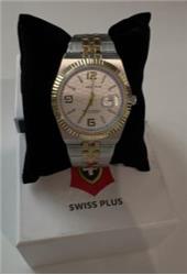 Swiss Plus Man Watch Premium Seri Model-10 ST3442AGS White-Gold