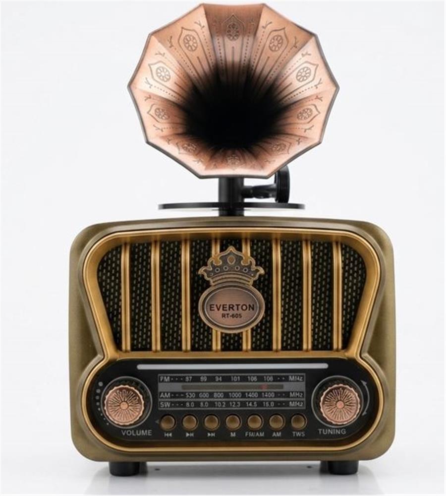 Everton RT-605 Şarjlı, Nostaljik Radyo( Bluetooth-USB-SD-FM)