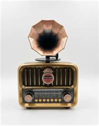 Everton RT-606 Gramofonlu, Şarjlı, Nostaljik Radyo( Bluetooth-USB-SD-FM)