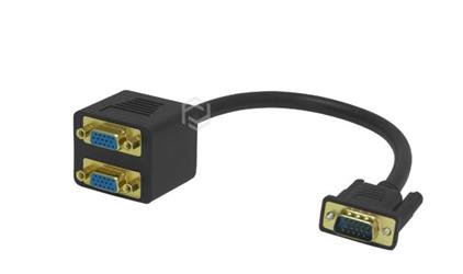 Frisby FA-6678C VGA - 2 x VGA Görüntü Çoklayıcı ve Dönüştürücü(VGA Erkek - 2 x VGA Dişi)