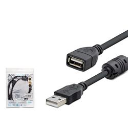HADRON HDX7533 USB Uzatma Kablosu 1.5mt - Siyah