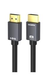 S-link SL-HM8K15 HDMI TO HDMI 1,5m v2.1 8K60 HZ 4K 120HZ Kablo