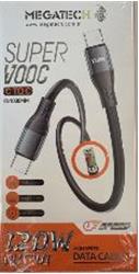 Megatech MT-120UT 120W USB To Type-c Data Kablosu