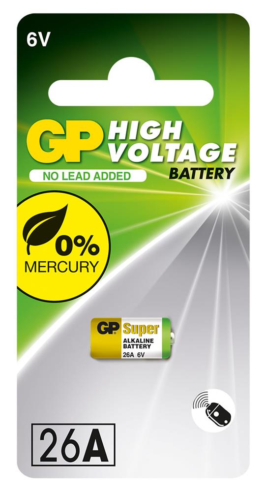 GP GP26A-2C5 26A 6V Yüksek Voltaj Spesifik Pil