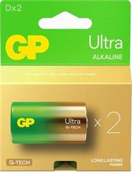 GP G-Tech LR20 Büyük Boy Ultra Alkalin Pil 2'li Paket GP13AU-U2 D Boy