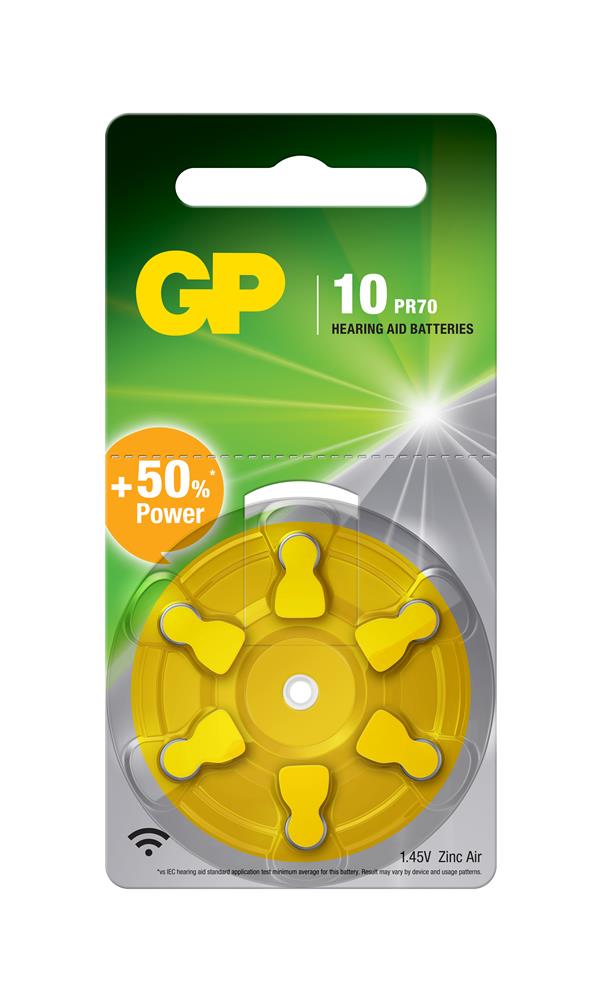 GP ZA10 1.4V Düğme Kulaklık Pili 6'lı Paket