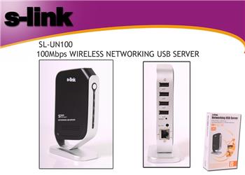 S-link SN-UN100 100mhps Wrls Networking Usb Server