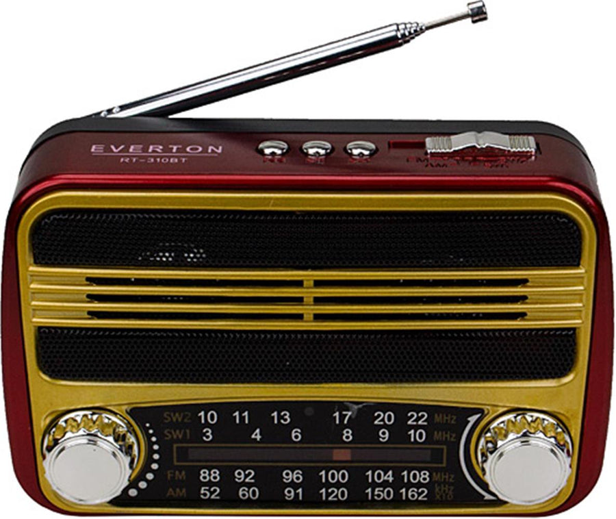 Everton Rt-310bt Bluetooth Fm-Usb-Tf Card- Şarjlı Nostaljik Radyo