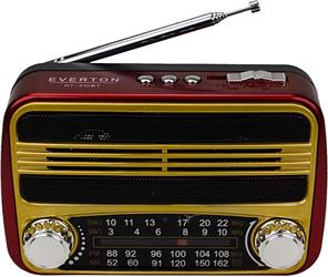 Everton Rt-310bt Bluetooth Fm-Usb-Tf Card- Şarjlı Nostaljik Radyo