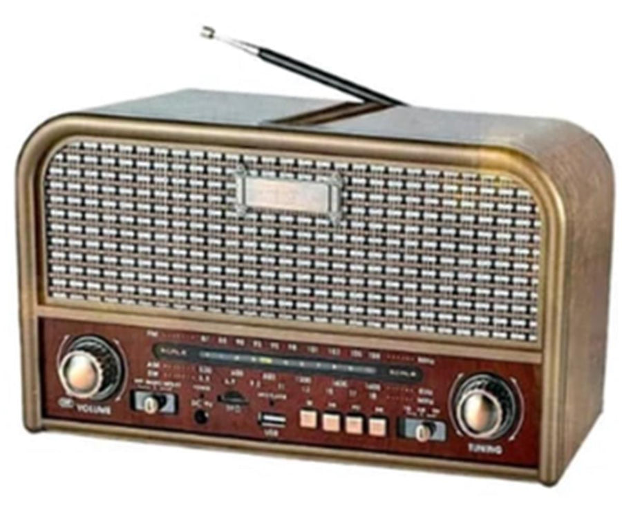 Everton RT-715 Bluetooth-USB-SD-FM Şarjlı Nostaljik Radyo Led Fener Özellikli