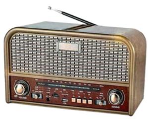 Everton RT-715 Bluetooth-USB-SD-FM Şarjlı Nostaljik Radyo Led Fener Özellikli