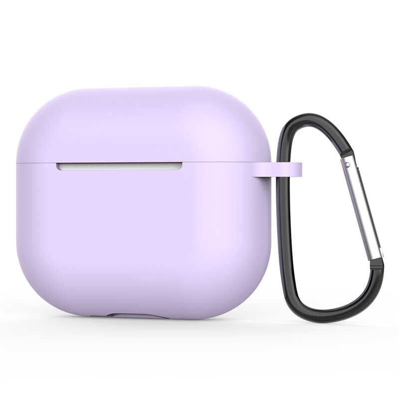 Airpods 3. Nesil Zore Standart Silikon Kılıf - Lila