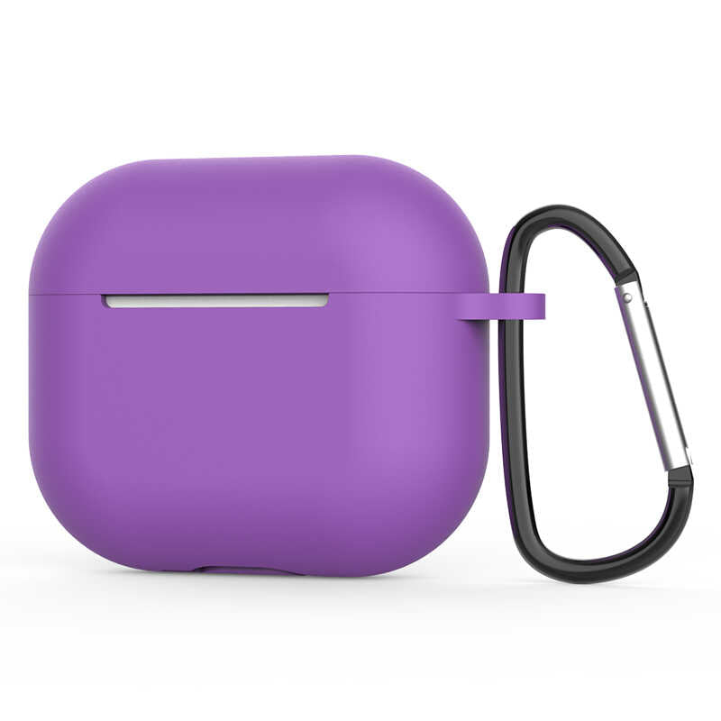 Airpods 3. Nesil Zore Standart Silikon Kılıf - Mor